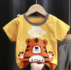 Picture of Children’s Pure Cotton Short-Sleeved Shorts Set with Cartoon Pattern