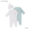 Picture of Newborn Pure Cotton 3-Piece Set – Hat, Jumpsuit & Pajamas Crawling Suit
