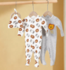Picture of Newborn Pure Cotton 3-Piece Set – Hat, Jumpsuit & Pajamas Crawling Suit