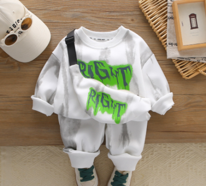 Picture of Children’s Spring & Autumn Casual Sports 3-Piece Set (Top + Pants + Bag)