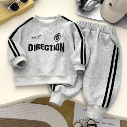 Picture of Children’s Hoodie Set – Korean Sports Style Casual Outfit for Spring & Autumn