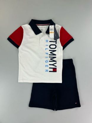 Picture of Children’s Summer Two-Piece Set – Short-Sleeved Outfit with Collar for Ages 2–10