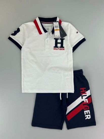 Picture of Children’s Summer Two-Piece Set – Short-Sleeved Outfit with Collar for Ages 2–10