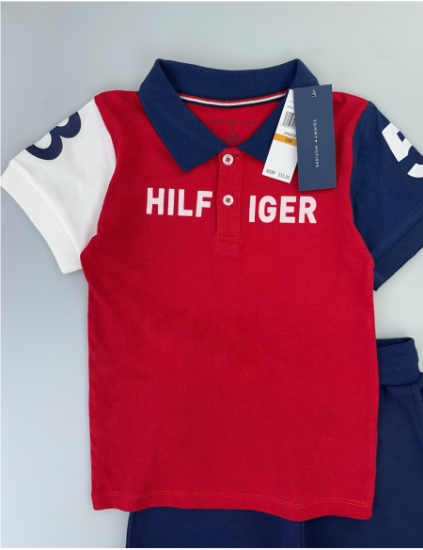 Picture of Children’s Summer Two-Piece Set – Short-Sleeved Collared Outfit for Ages 2–10