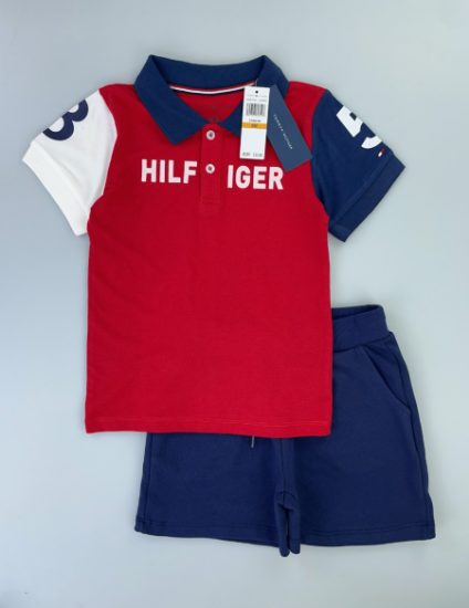 Picture of Children’s Summer Two-Piece Set – Short-Sleeved Collared Outfit for Ages 2–10