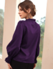 Picture of Women’s Elegant Blouse with Bow Collar & Ruffled Sleeves