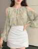 Picture of Women’s Casual Blouse with Off-Shoulder & Long Sleeves