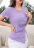 Picture of Women’s Casual T-Shirt with Floral print Round Neck & Short Sleeves