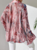 Picture of Women’s Casual Blouse with Random Print & Flared Sleeves – Spring/Autumn