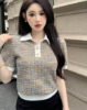 Picture of Women’s Summer Casual Basic T-Shirt with Rolled short Sleeves