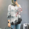 Picture of Spring & Summer Women’s Long-Sleeved Watercolor Top