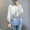 Picture of Spring & Summer Women’s Long-Sleeved Watercolor Top