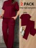 Picture of Women’s Solid Color Casual Loose Two‑Piece Set