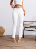 Picture of Women’s Pure White Plus Size Nine-Inch Straight-Leg Jeans