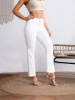 Picture of Women’s Pure White Plus Size Nine-Inch Straight-Leg Jeans