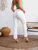 Picture of Women’s Pure White Plus Size Nine-Inch Straight-Leg Jeans