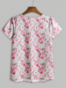 Picture of Women’s Round Neck - Floral Pattern, Short Sleeve, T-shirt