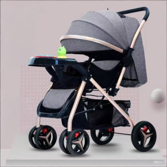 Picture of Lightweight Baby Stroller – Sit or Lie Down, Four-Wheel, Umbrella Carriage, Double-Sided