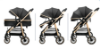 Picture of Baby Stroller – Three-in-One, Lightweight, Sit or Lie Down, Four-Wheel, Umbrella Carriage, Double-Sided Folding