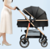 Picture of Baby Stroller – Three-in-One, Lightweight, Sit or Lie Down, Four-Wheel, Umbrella Carriage, Double-Sided Folding