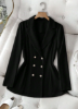 Picture of Women’s Blazer long sleeves with Lapel Collar & Double-Breasted Design