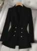 Picture of Women’s Blazer long sleeves with Lapel Collar & Double-Breasted Design