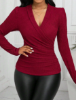 Picture of Women’s Elegant Long Sleeve Wrap Top
