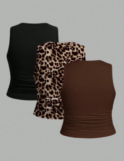 Picture of Women’s 3-Pcs. Slim Fit Tank Top Set – Sleeveless