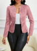 Picture of Women’s Suede-Like Blazer with Button Details & Long Sleeves