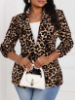 Picture of Women’s Leopard Print Tailored Blazer – Classic Lapel, Slim Fit, Long Sleeves