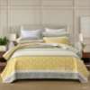 Picture of Bedding Three-Piece Set – Double-Sided Pure Cotton Quilted Printed Comforter with High-End Plain Cotton Bed Sheet