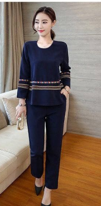 Picture of Women’s Spring & Autumn Set – Large Loose Slim Simple Long-Sleeved Design