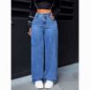 Picture of Autumn Women’s Casual Loose Straight-Leg Wide-Leg Denim Pants