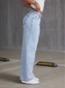 Picture of Autumn Women’s Casual Loose Straight-Leg Wide-Leg Denim Pants