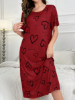 Picture of Women’s Casual Long Nightdress – Relaxed Fit Sleepwear, short sleeves