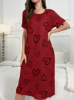 Picture of Women’s Casual Long Nightdress – Relaxed Fit Sleepwear, short sleeves