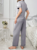 Picture of Women’s Pajama Set – Pocket Design, Bear Embroidery
