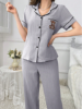 Picture of Women’s Pajama Set – Pocket Design, Bear Embroidery