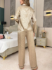 Picture of Women’s Pajama Set –Satin leopard Pattern, long sleeves