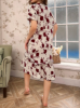 Picture of Women’s Nightdress – Floral Print with Ruffle Hem, short sleeves