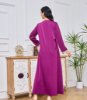Picture of Ladies’ Embroidered Lace Purple Robe Dress