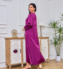 Picture of Ladies’ Embroidered Lace Purple Robe Dress