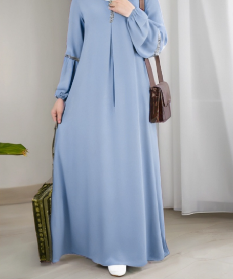 Picture of Ladies’ Solid Color Fashionable Sequin Casual Dress