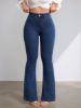 Picture of Girls’ Versatile Elastic High-Waisted Flared Jeans