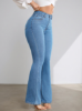 Picture of Girls’ Versatile Elastic High-Waisted Flared Jeans