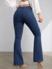 Picture of Girls’ Versatile Elastic High-Waisted Flared Jeans