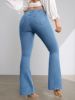 Picture of Girls’ Versatile Elastic High-Waisted Flared Jeans