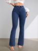 Picture of Girls’ Versatile Elastic High-Waisted Flared Jeans