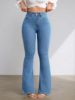 Picture of Girls’ Versatile Elastic High-Waisted Flared Jeans
