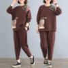 Picture of Large Size Women’s Spring & Autumn Fashion Set – Loose-Fitting Long-Sleeved Two-Piece Outfit